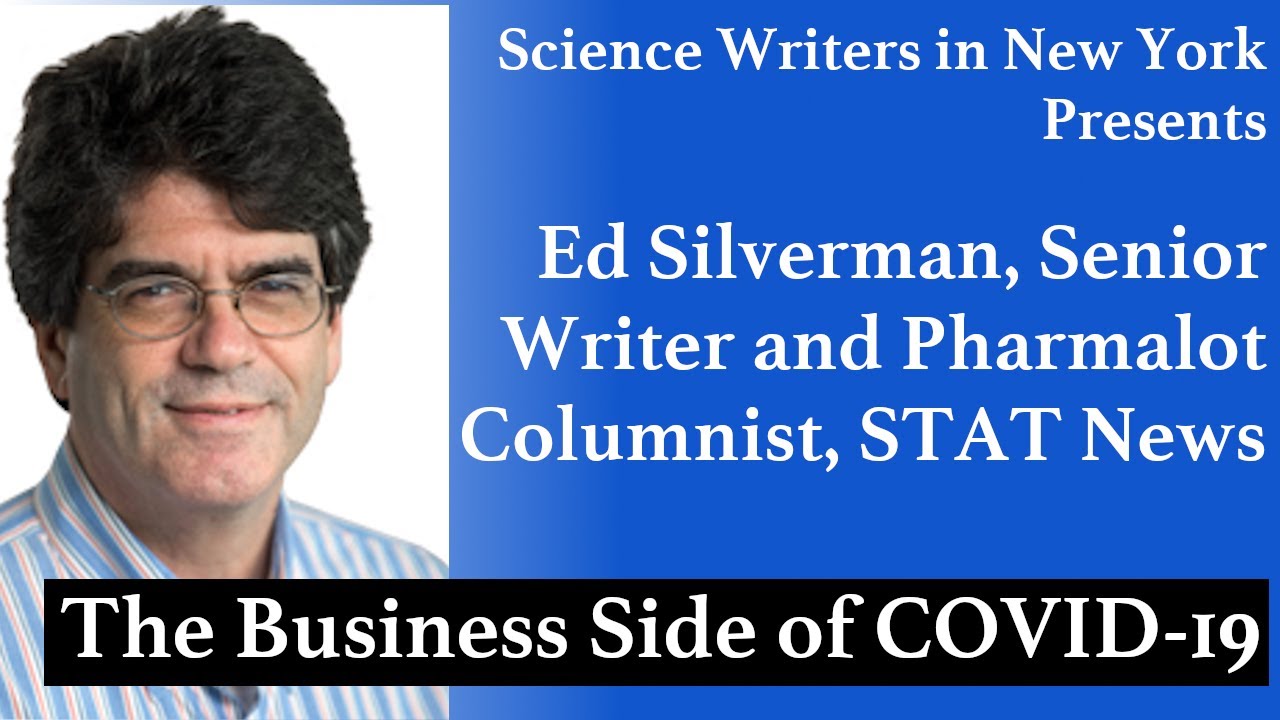 Sept. 10: A Virtual Conversation with Ed Silverman, Pharmalot Columnist at STAT News