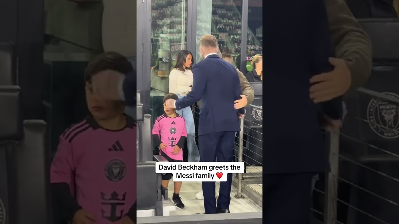 Beckham greets Messi&rsquo;s family ❤️