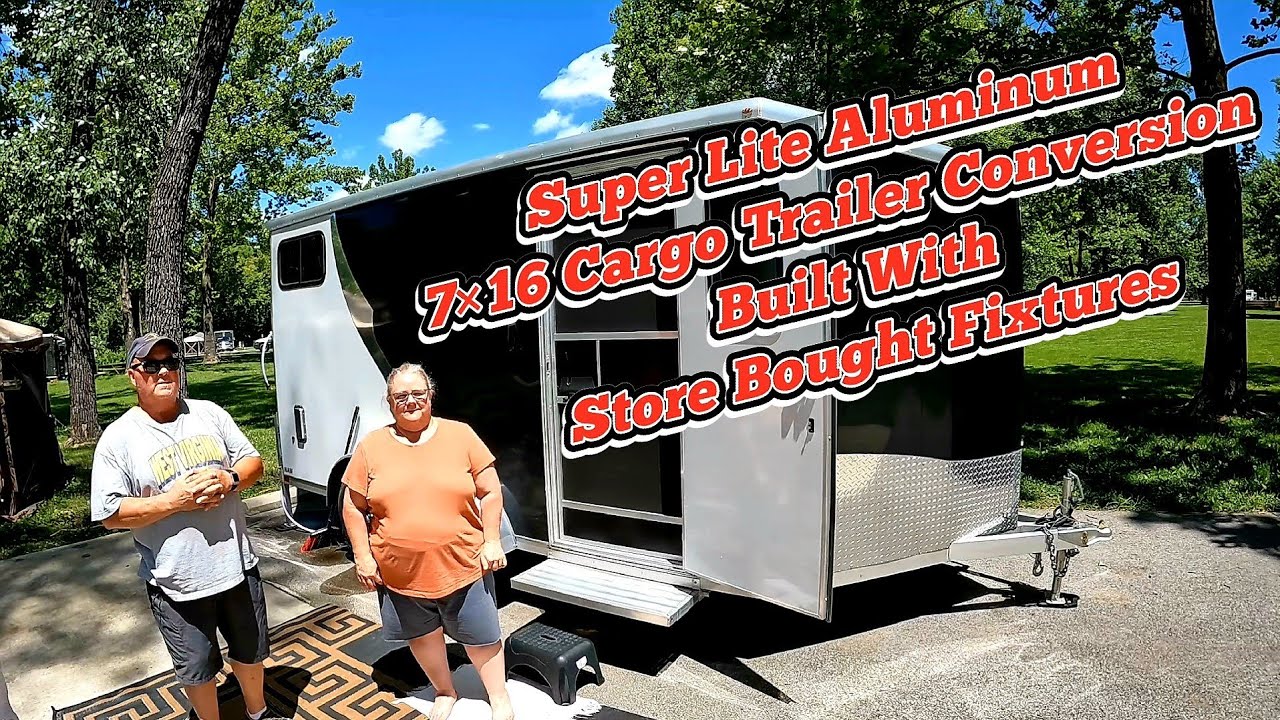 A Cargo Trailer Conversion Camper Anyone Can Do To Go Camping.