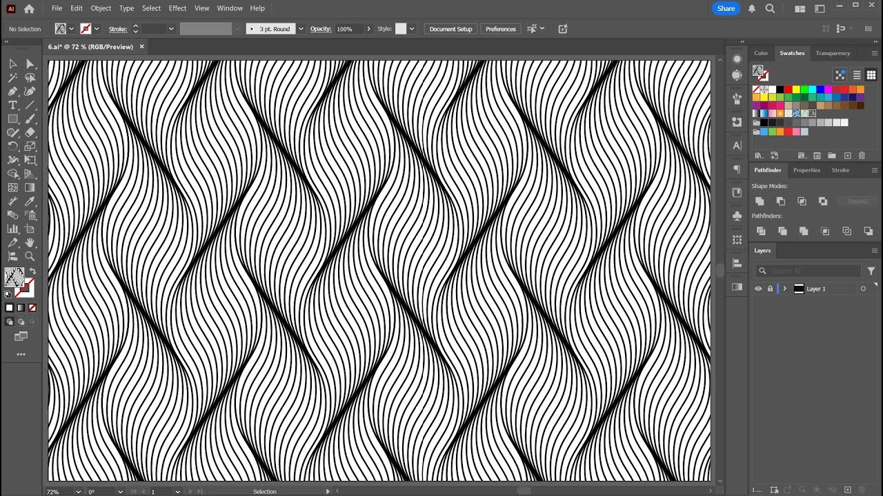 How to Design a Wavy Braid Pattern in Adobe Illustrator