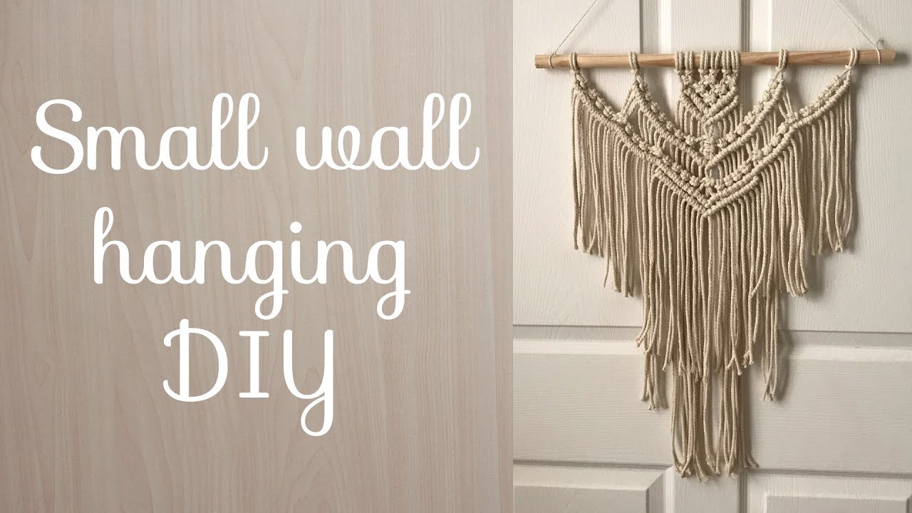 Small Macrame Wall Hanging DIY Tutorial