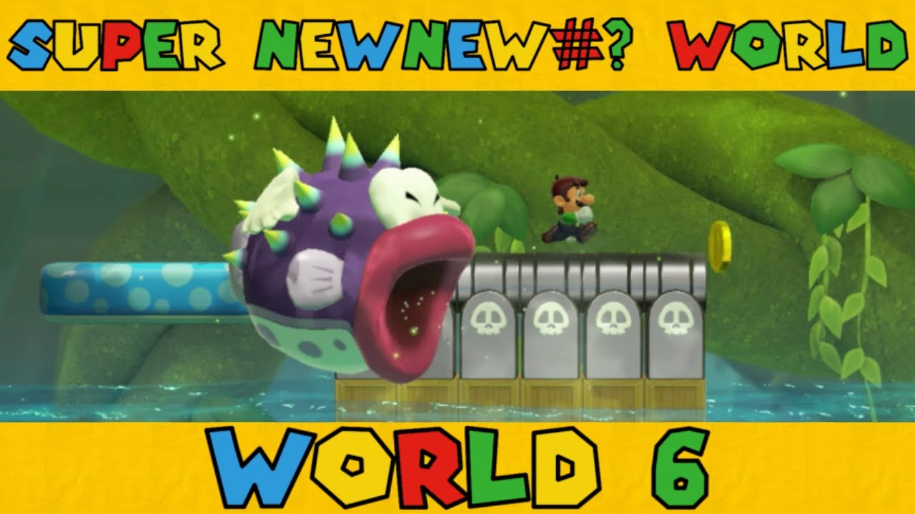 Porcupuffer PANIC - Super Newnew#& World 6 - Super Mario Maker 2