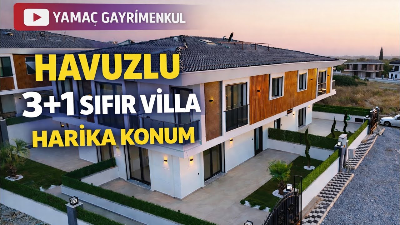 Didim’de Satılık Havuzlu 3+1 Sıfır Harika Villa 