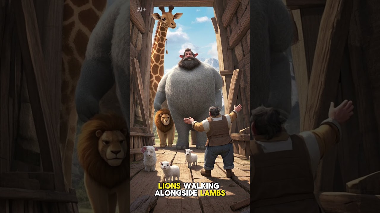 #NoahsArk #BibleStories #AIAnimation #EpicFlood #FaithStories #AnimatedBible #ArkAnimals #AIShorts