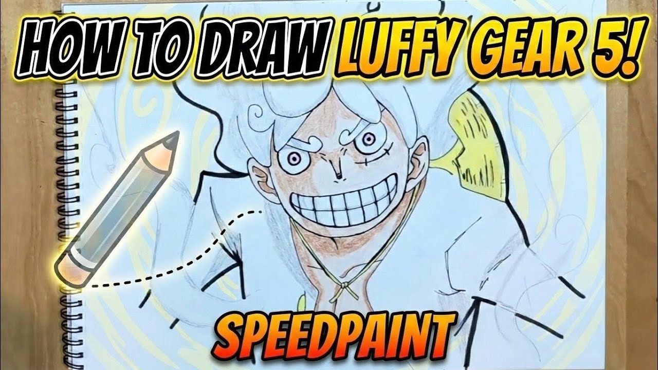 Draw Luffy gear 5 like a pro !! One Piece fanart | easy anime drawing