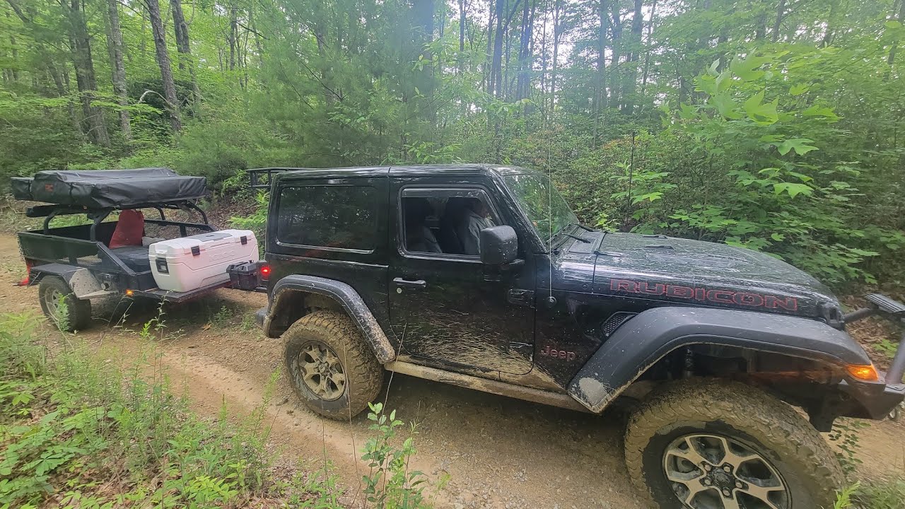Camp cooking with my homemade offroad overland trailer.