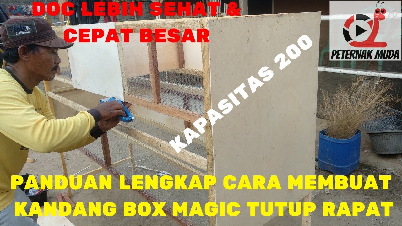 CARA MEMBUAT KANDANG DOC TUTUP RAPAT // DOC LEBIH CEPAT BESAR !!