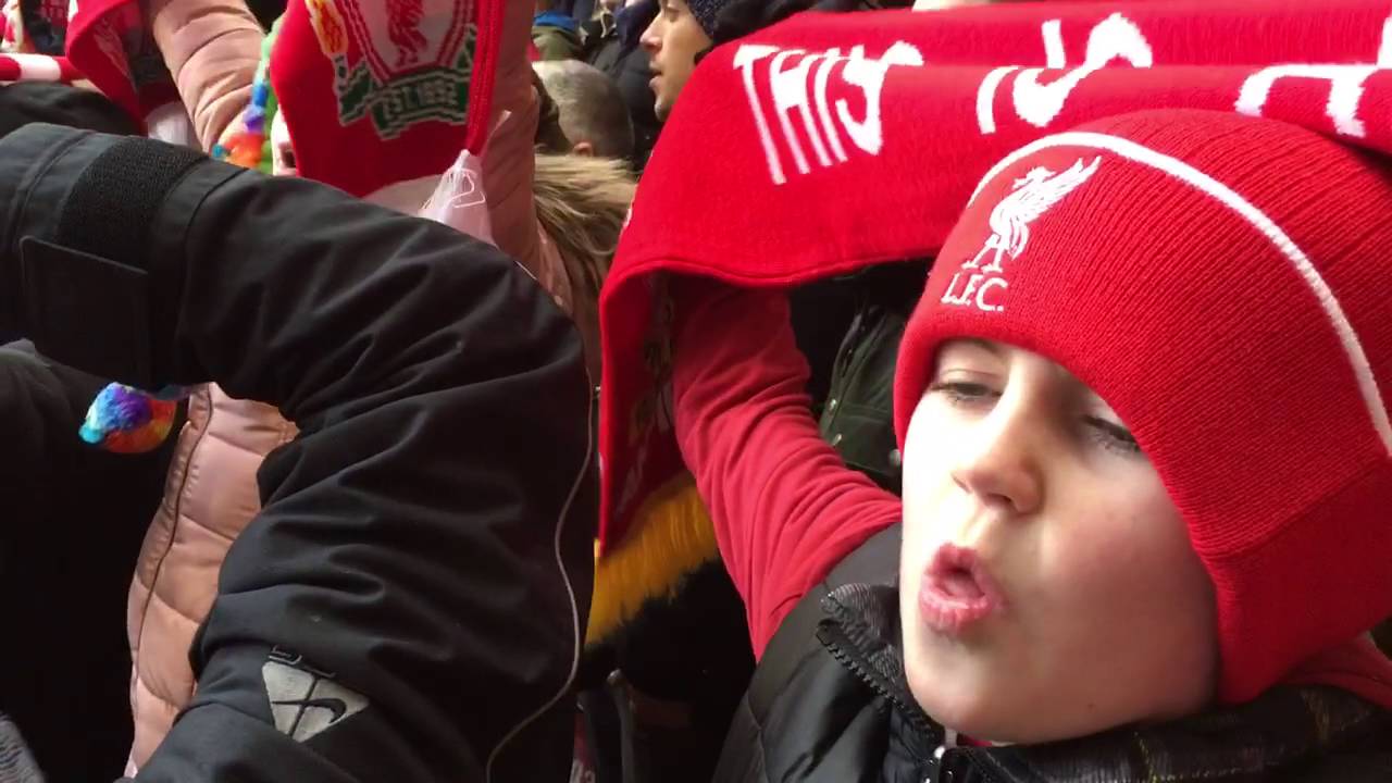Ethan - You'll never walk alone Liverpool v United 18/1/2016