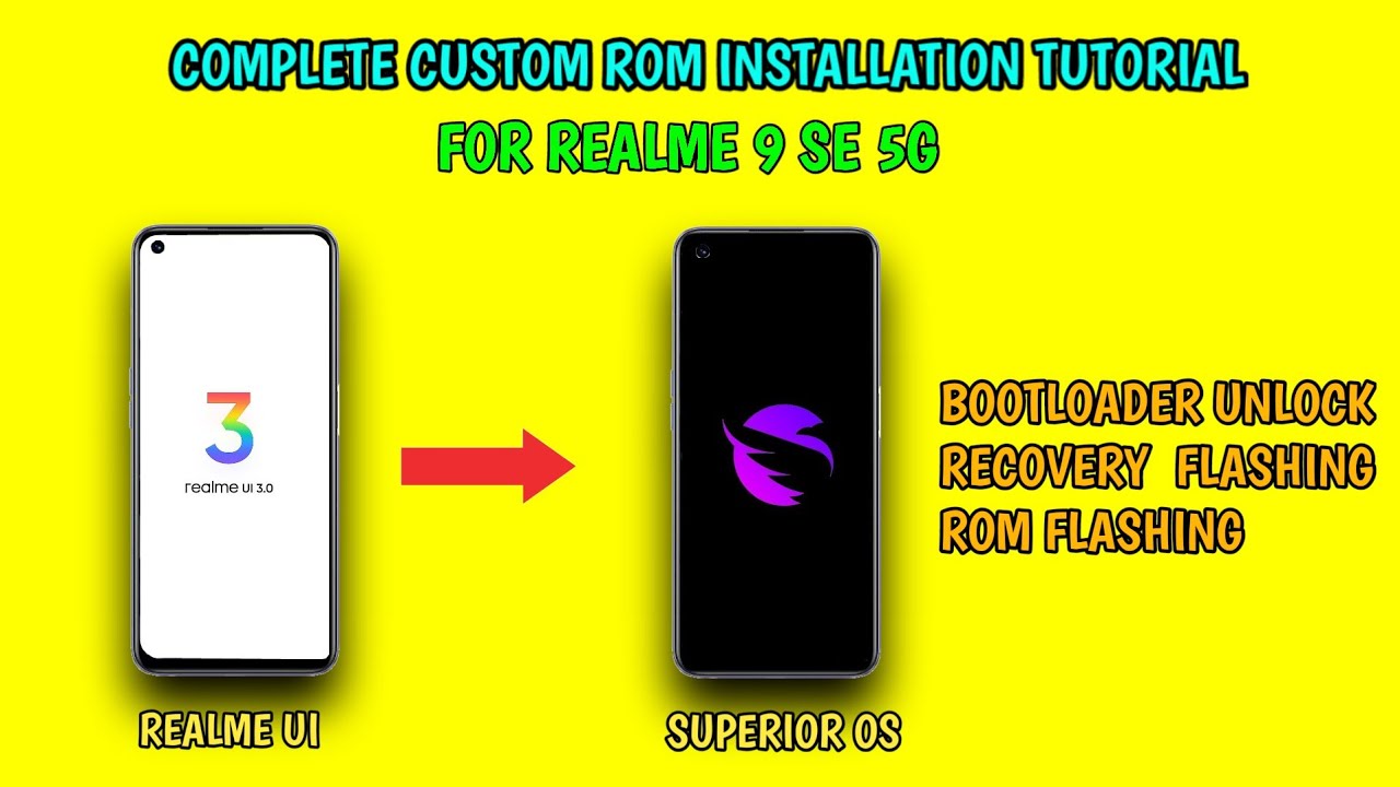 HOW TO INSTALL CUSTOM ROM ON REALME 9 SE 5G || COMPLETE TUTORIAL