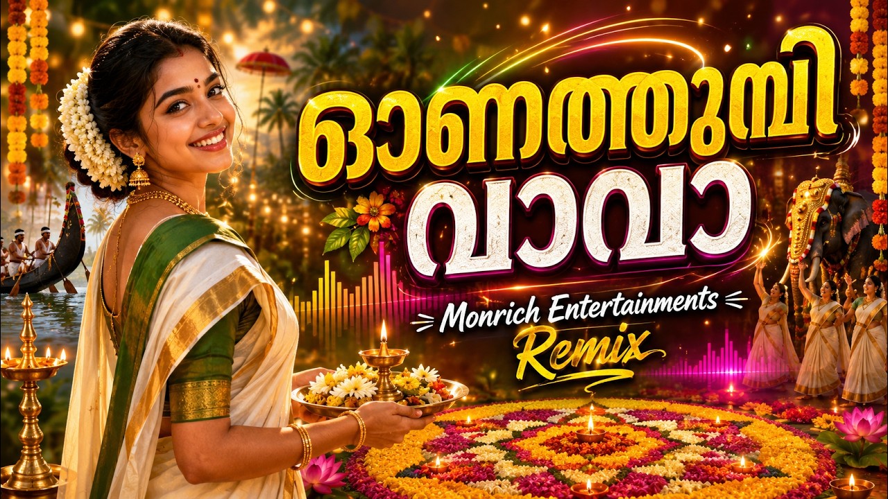 ഓണത്തുമ്പി വാവാ | Monrich Remix | Malayalam Onam Song