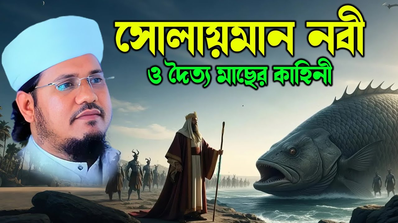 সোলায়মান নবী ও দৈত্য মাছের অলৌকিক কাহিনী | মাওলানা মোজাম্মেল হক সাঈদ | Abdullah TV