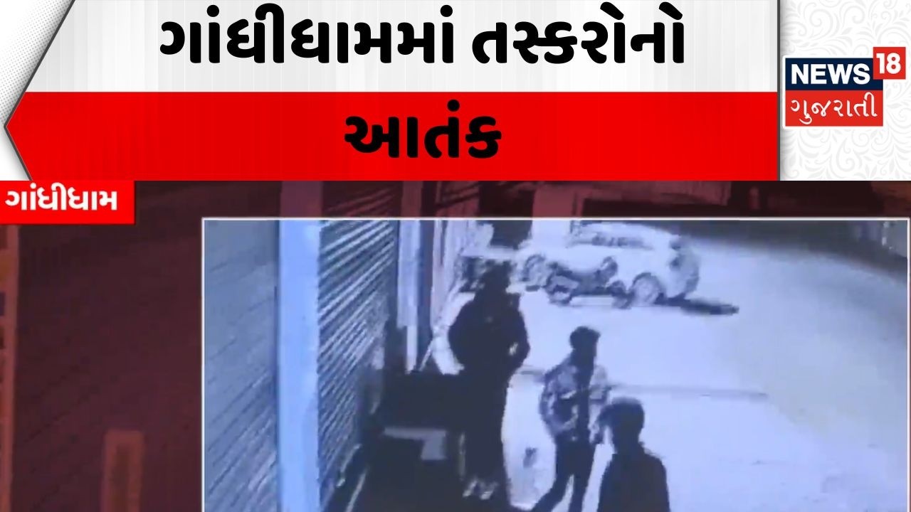 Gandhidham Robbery news | ગાંધીધામમાં તસ્કરોનો આતંક | Market | Thief | News18 Gujarati
