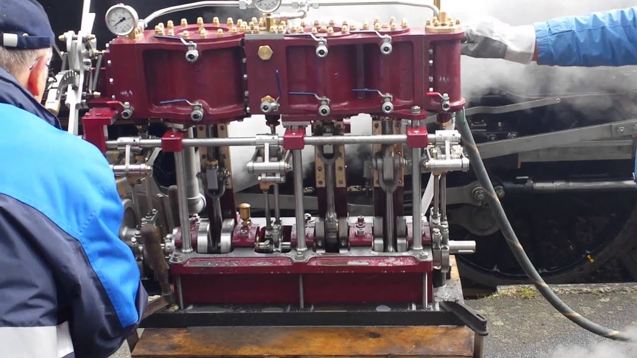 Beaumaris Dampfmaschine 3-Zylinder