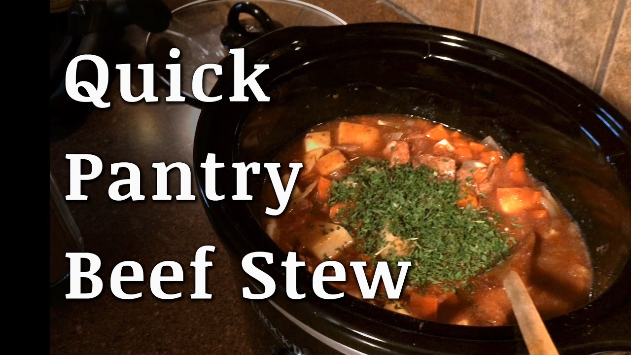 Super Quick Pantry Beef Stew