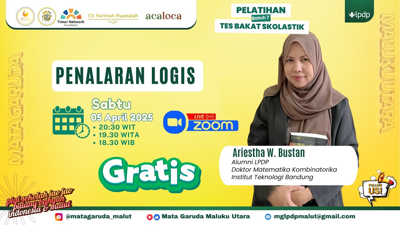 PENALARAN LOGIS | Pelatihan Tes Bakat Skolastik (TBS) FOROK BESI MATA GARUDA MALUKU UTARA 2025