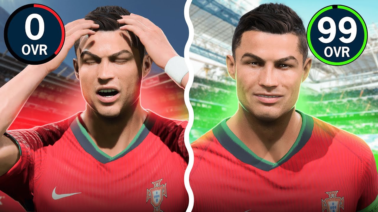 RONALDO 0 OVERALL OLDU! // HER GOL +1 OVERALL ARTIYOR! // FC 24 KARİYER MODU (EURO 2024 ÖZEL)