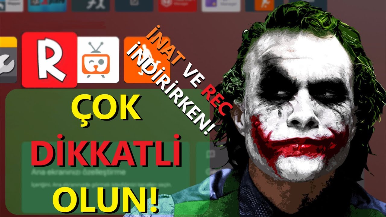 İNAT BOX VE REC BOX NASIL İNDİRİLİR DİYENLER DİKKAT! REC BOX YAPIMCILARINDAN &Ccedil;OK &Ouml;NEMLİ UYARI... .😯