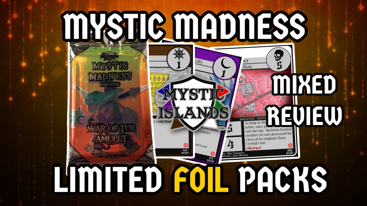 Homemade TCG Foil Cards - Mixed Review :/ - Mystic Madness Limited Edition - Mystic Islands TCG