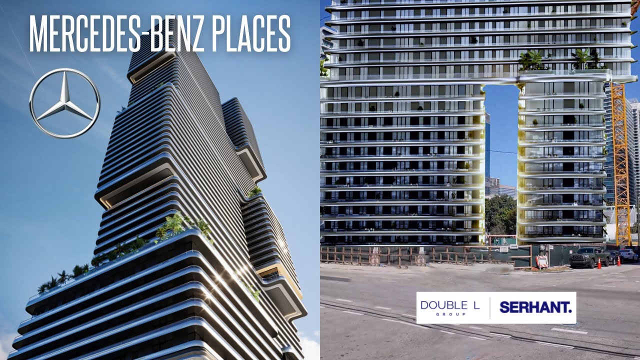 Mercedes-Benz Places Miami Site Walking Tour | Brickell Luxury Condos
