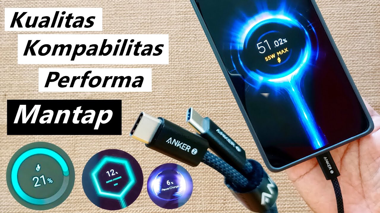 Tes Kabel Charge PD 240w Anker Zolo | Turbo Charger | Super Charging | PowerCharge | Laptop | PPS QC