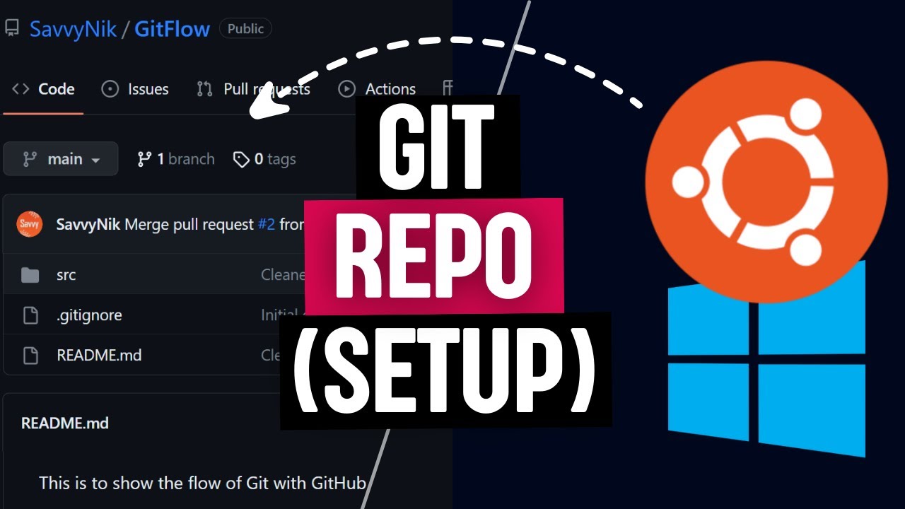 Настройка Git и GitHub REPO для начинающих — ускоренный курс по Linux