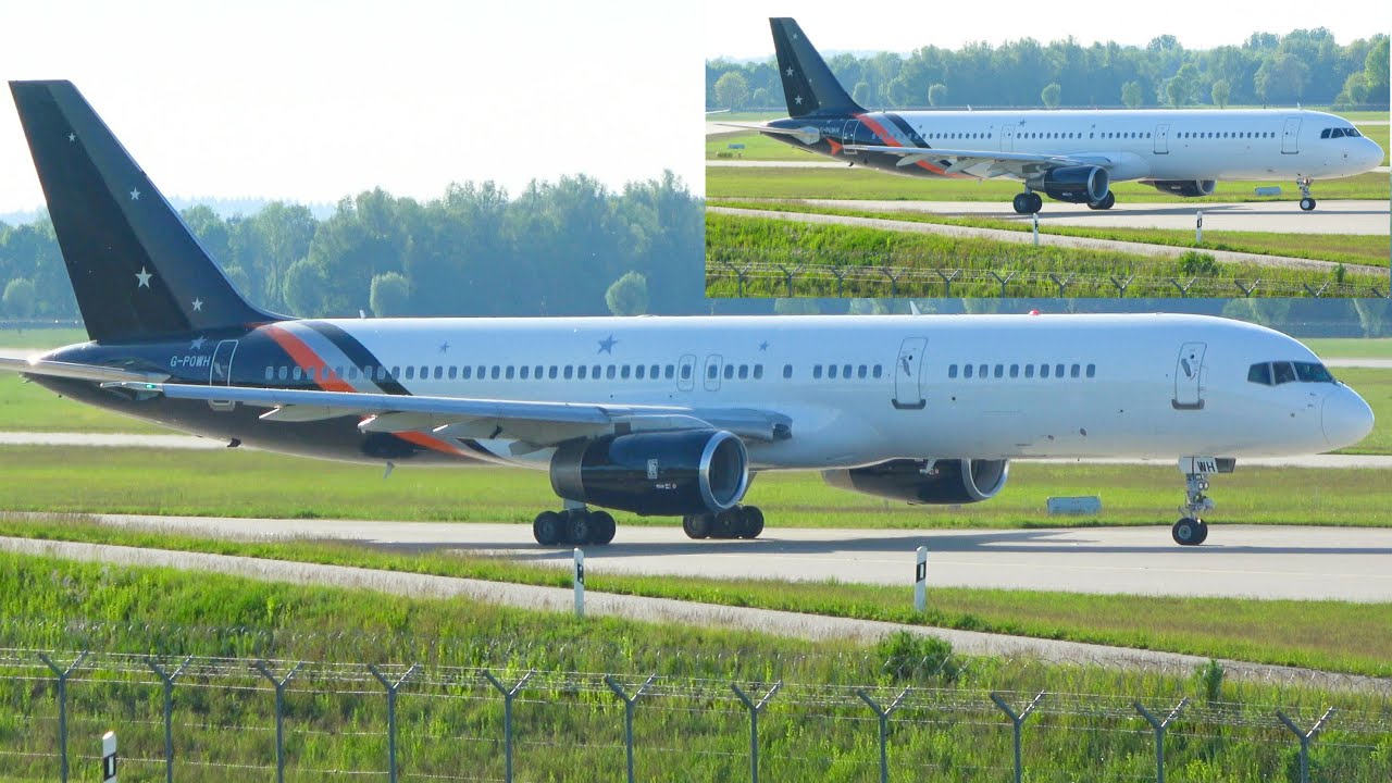 [4K] Titan Airways Boeing 757-200 and Airbus A321 (G-POWH, G-POWW) Departure at Munich Airport!
