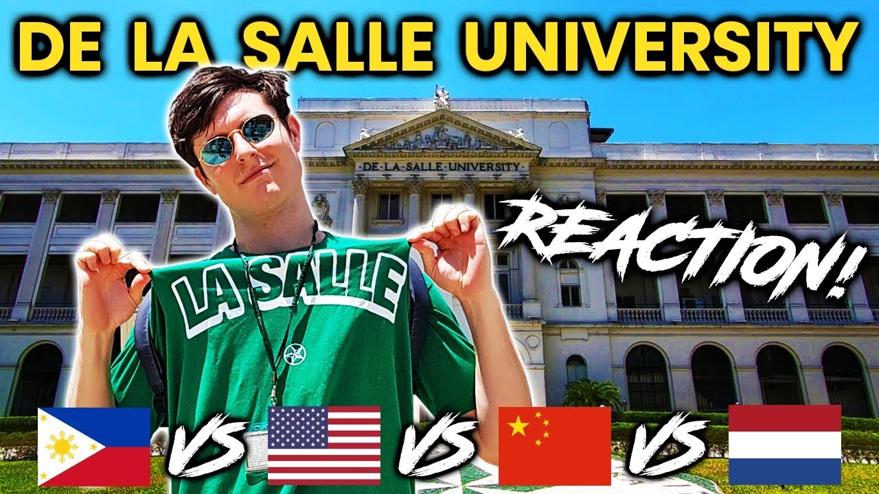 Foreigner Reacts to DE LA SALLE UNIVERSITY (DLSU)! Filipino University Tour!