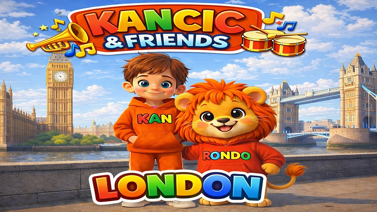Kan & Rondo – Krenuli za London |✈️ Big Ben, London Eye| DJEČIJE PJESMICE