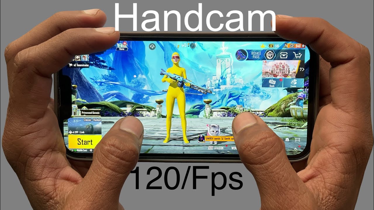 iPhone 13 Pro 120Fps Handcam Test Smooth Gameplay Pubg Mobile