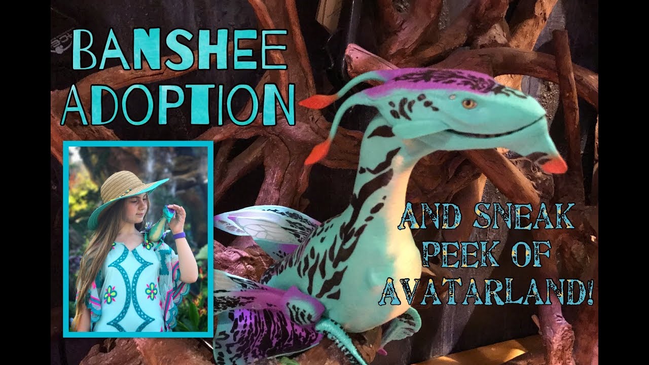 BANSHEE adoption and SNEAK PEEK of Avatar land Pandora @Disney Animal Kingdom 2017 walk through!