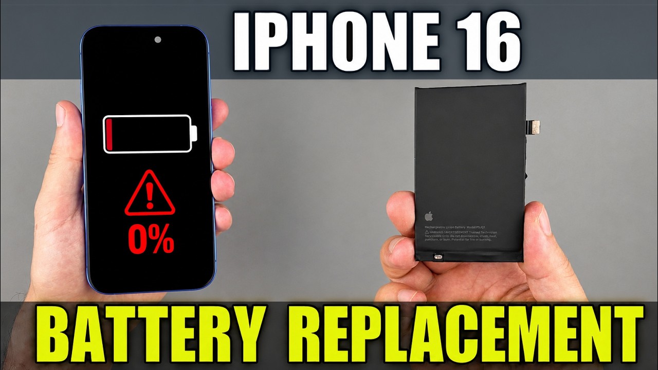 iPhone 16 Battery Replacement | Fix Fast Battery Drain & Service Warning
