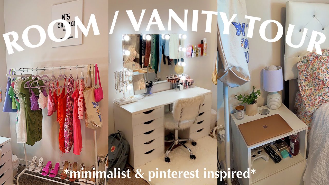 ROOM / VANITY TOUR: *Minimalist & Pinterest Inspired*