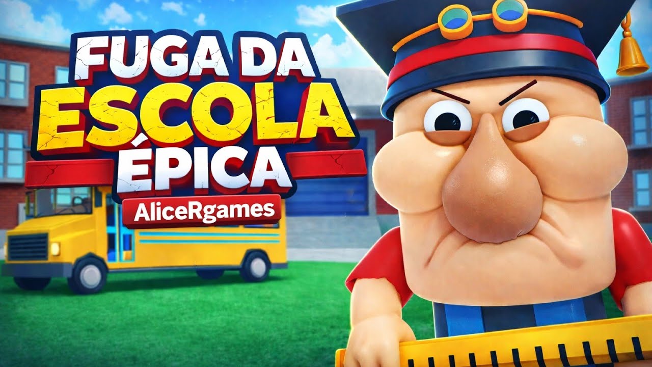 FUGA DA ESCOLA ÉPICA no Roblox 😱 O Diretor Está ATRÁS DE MIM! | AliceRgames