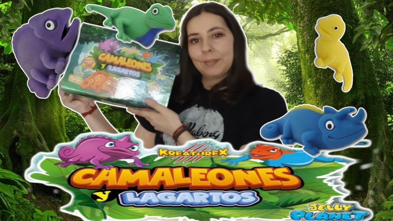 KreatureX Sbabam Camaleones y lagartos blanditos UNBOXING | Animales Blanditos Shanesama84