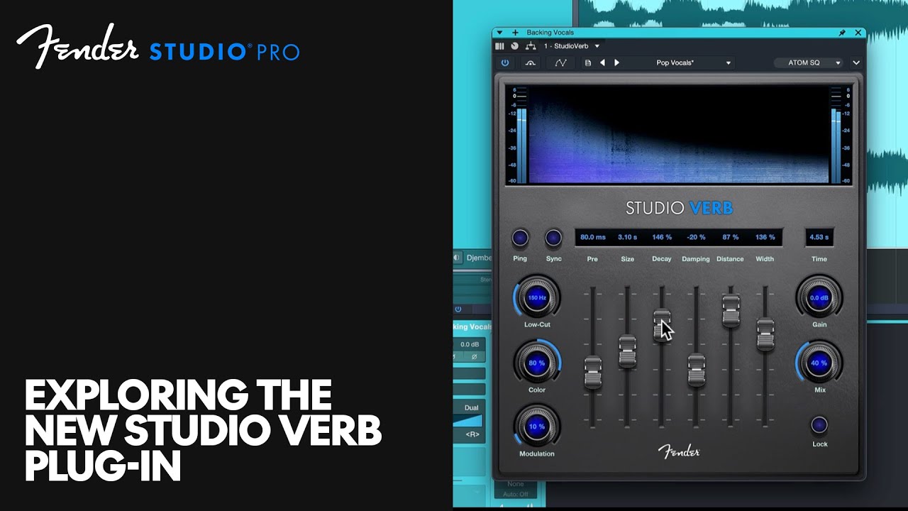 Новый плагин Studio Verb: добавьте атмосферности вашему звуку | Fender Studio
