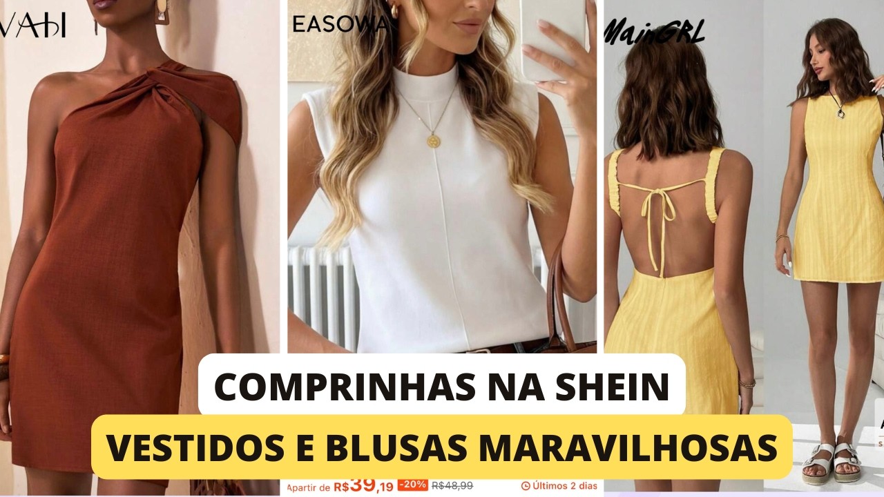 COMPRINHAS NA SHEIN - PEÇAS SUPER ESTILOSAS E DAS ÚLTIMAS TENDÊNCIAS + CUPOM DE DESCONTO
