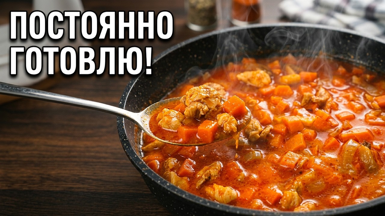 🍗 Макароны с подливом — объедение! 