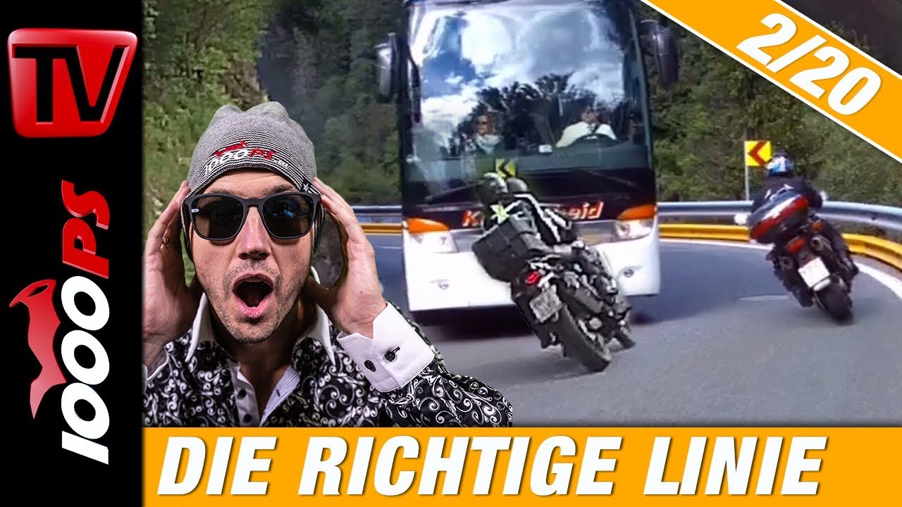 Die richtige Linie auf der Landstraße mit dem Motorrad - Motorrad fahren lernen 2/20
