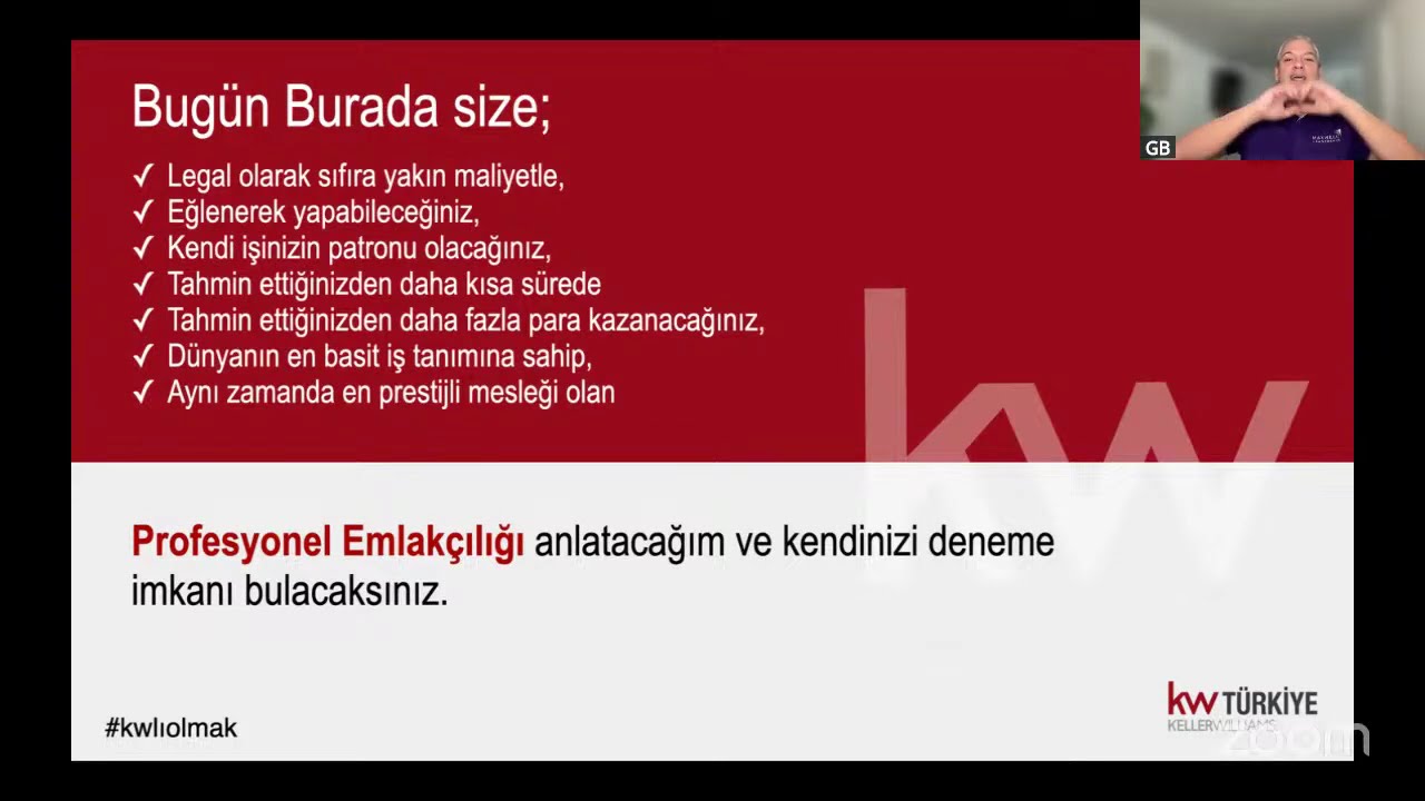 İyi bir kariyer Keller Williams'ta seni bekliyor!