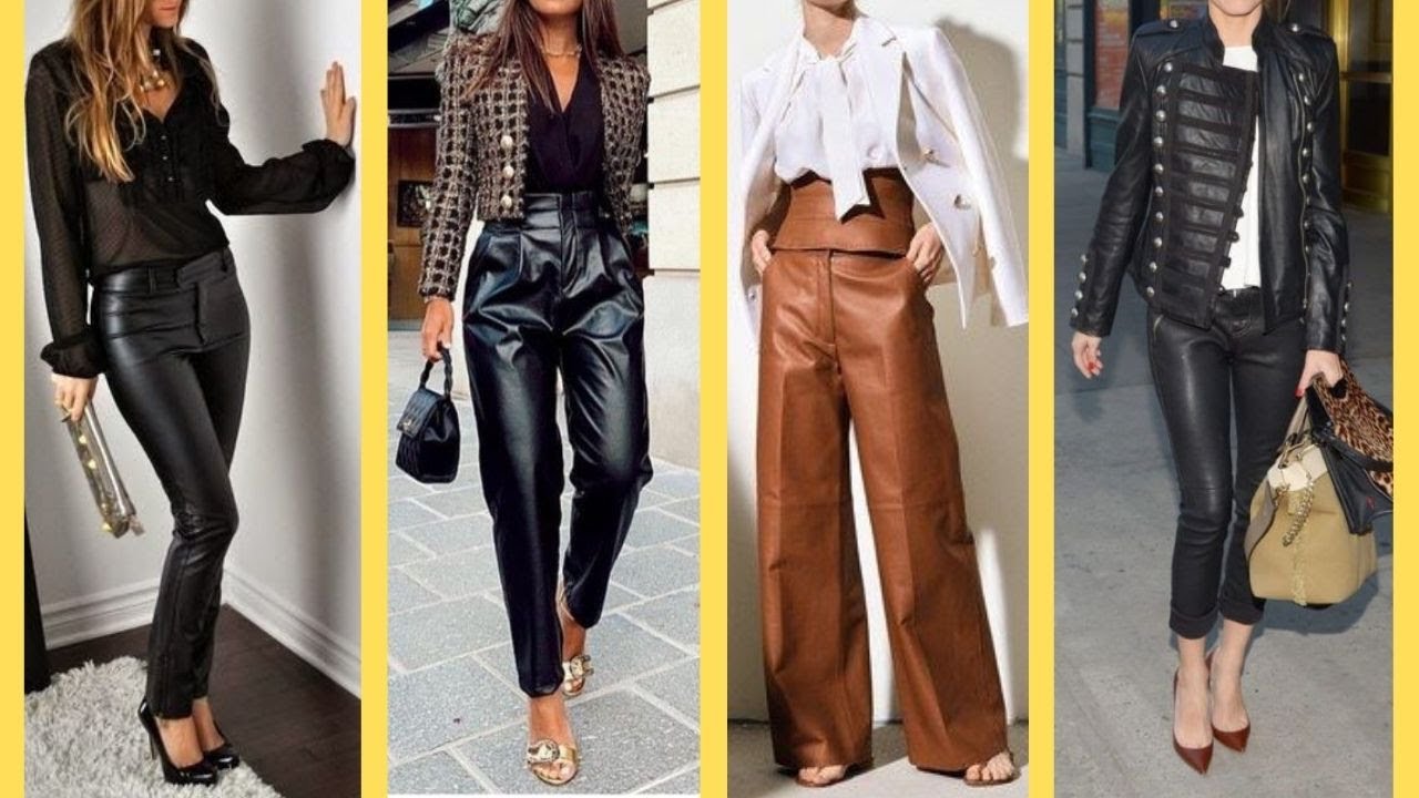 LUCE FASHION CON PANTALON DE PIEL Y POLIPIEL OUTFITS😎MODA EN PANTALONES 😁OUTFITS WITH LEATHER PANTS