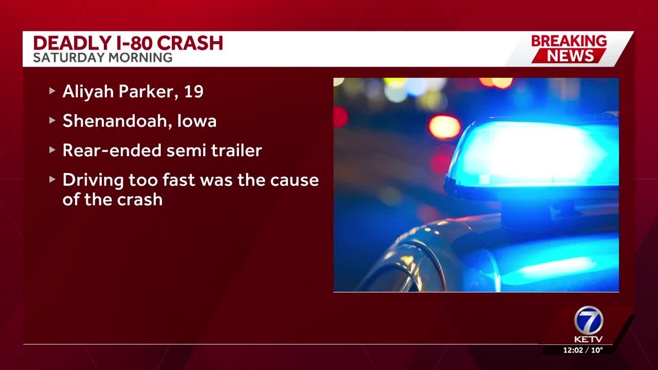 Council Bluffs police identify woman killed in crash involving semi-truck on I-80