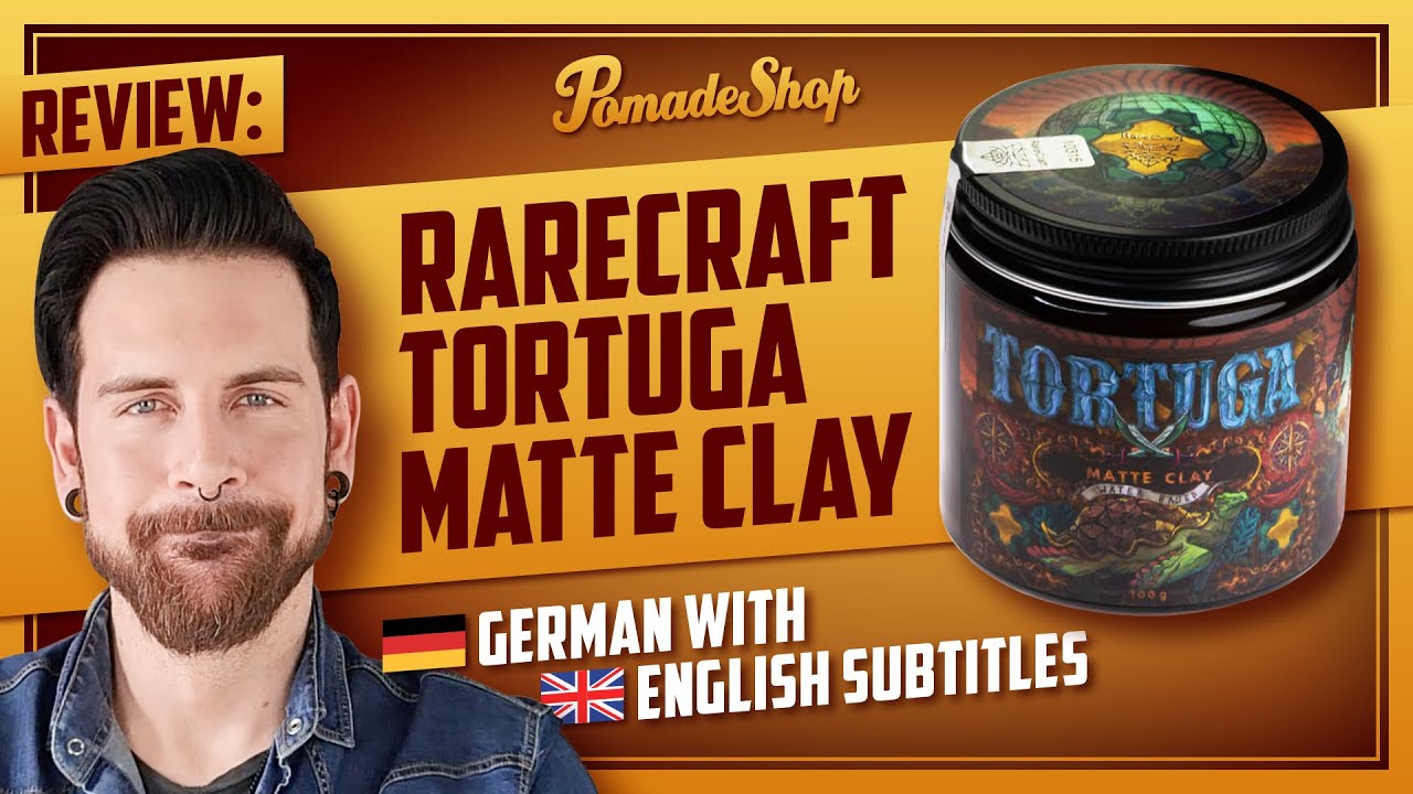 Piraten-Clay! | Rarecraft Tortuga Matte Clay Review | German + English subtitles | PomadeShop