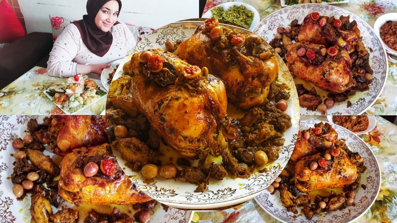الدجاج المحمر او المدغمر معمر بحشوة لذيذة للاعراس والمناسبات بطريقة احترافية للمبتدءة بلا ما تقلبيه