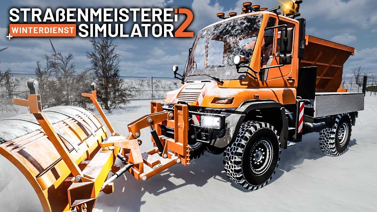 UNIMOG im WINTERDIENST: Einsatz mit Schiebeschild und Streuaufsatz | Straßenmeisterei Simulator 2