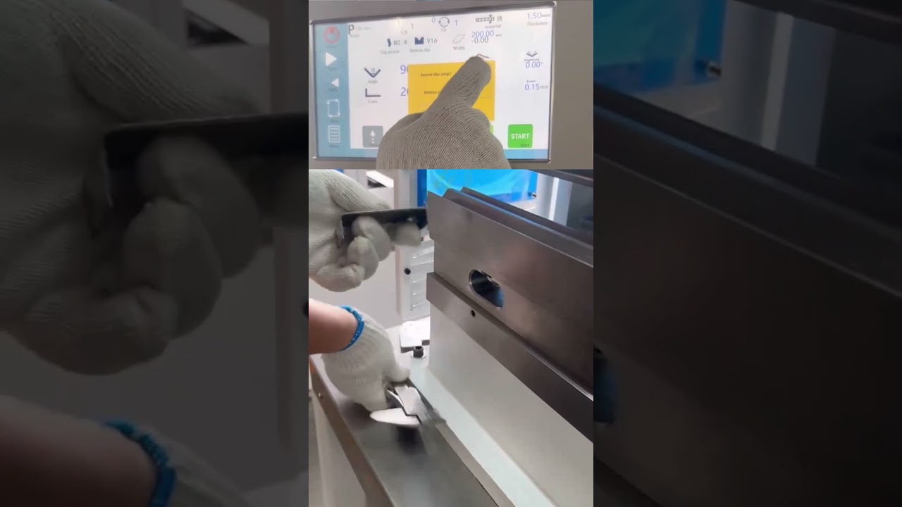 Multi step programming of electric press brake 