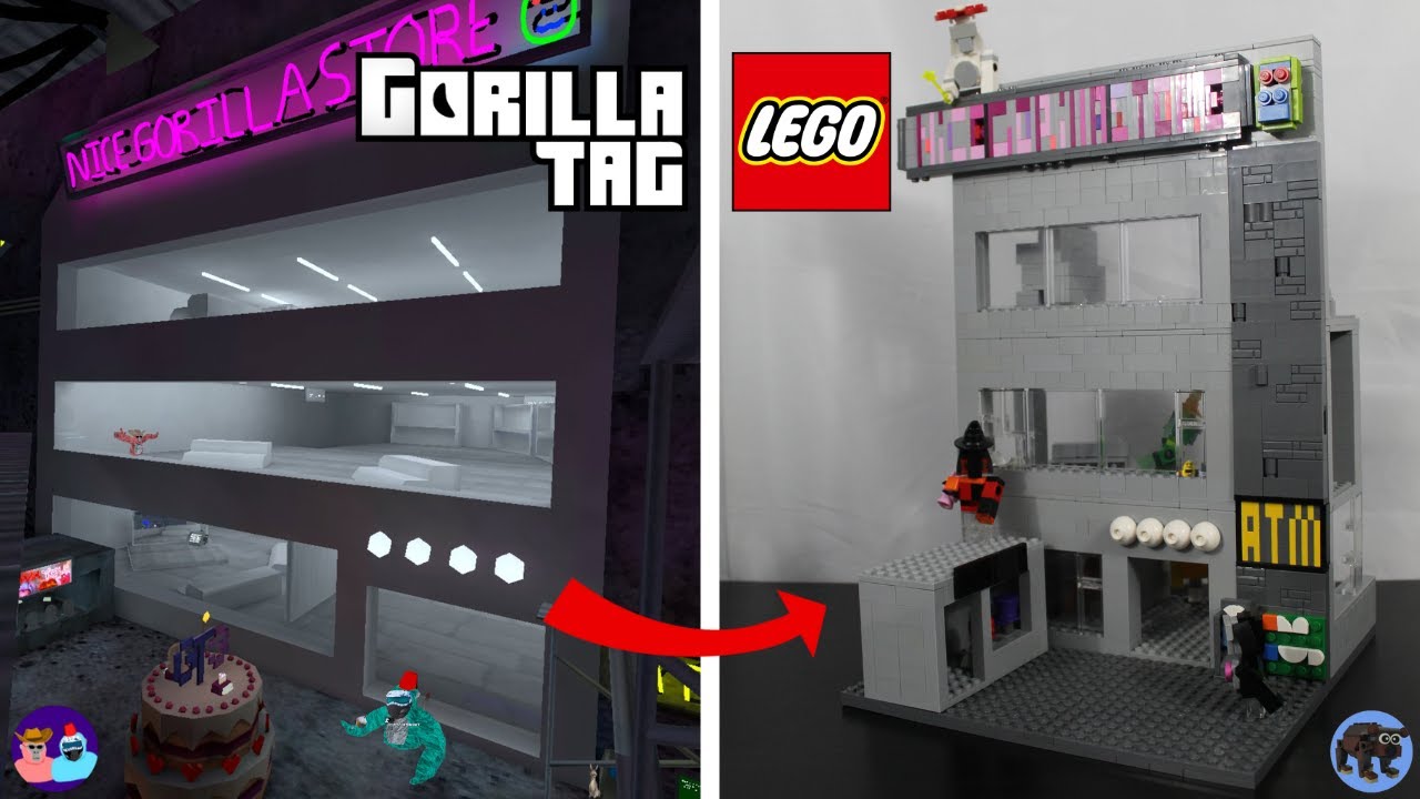 Я построил КАРТУ ГОРОДА из LEGO (Gorilla Tag)