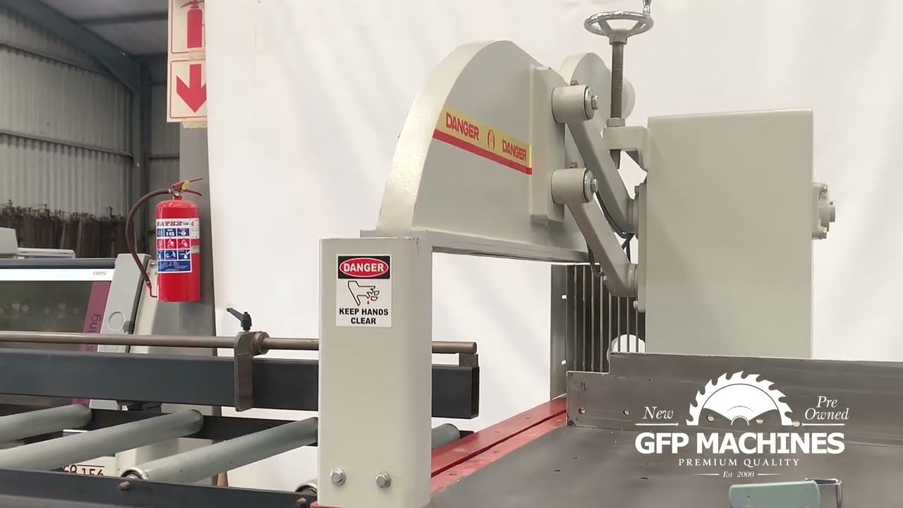 Massive Jump-up/cut-up saw in action | GFP Wood Work Machines