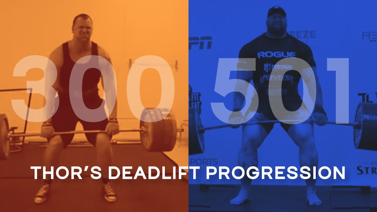 Thor's Deadlift Progression - The Making of a Legend