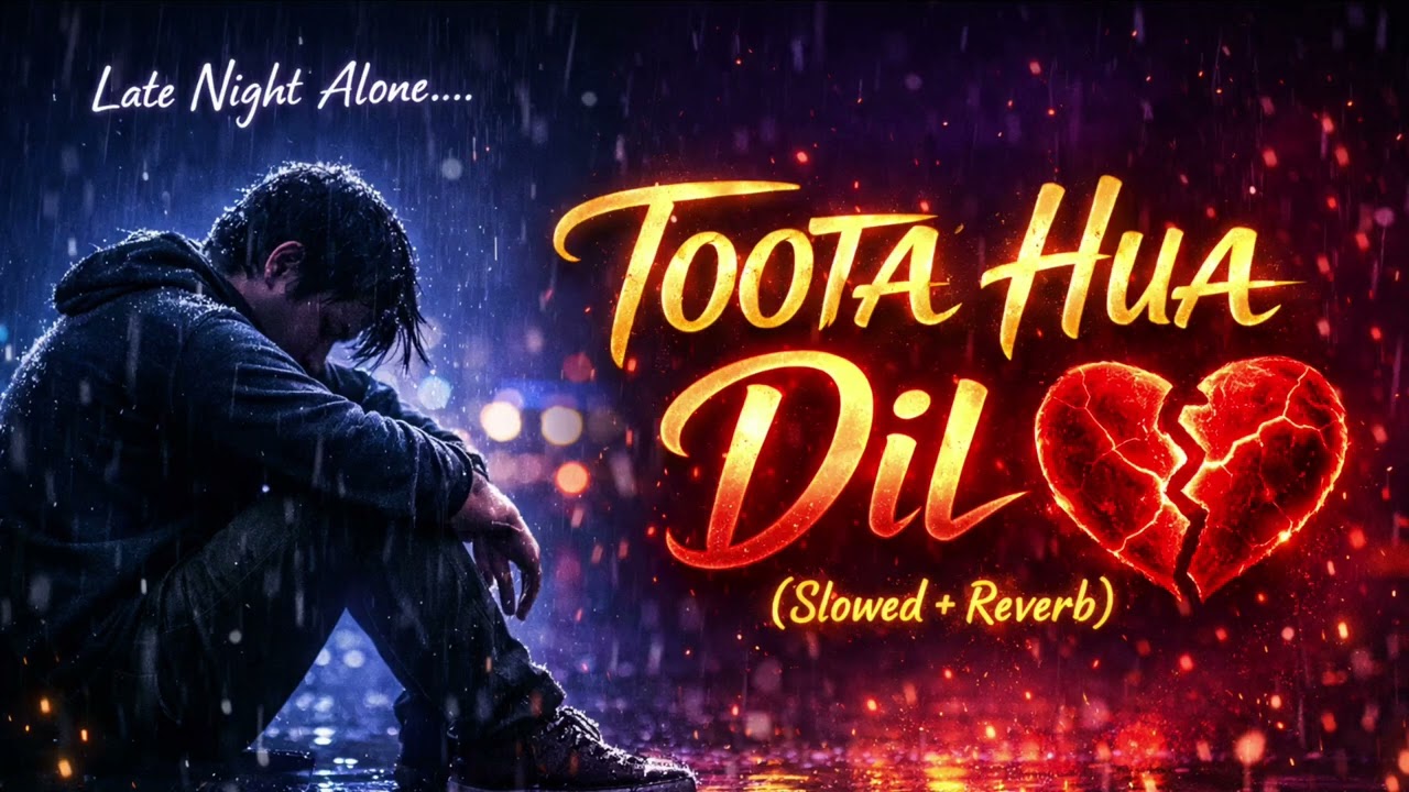 “Toota Hua Dil 💔 | Slowed + Reverb | Heart Touching Hindi Song | Alone Night Vibes 🌙”