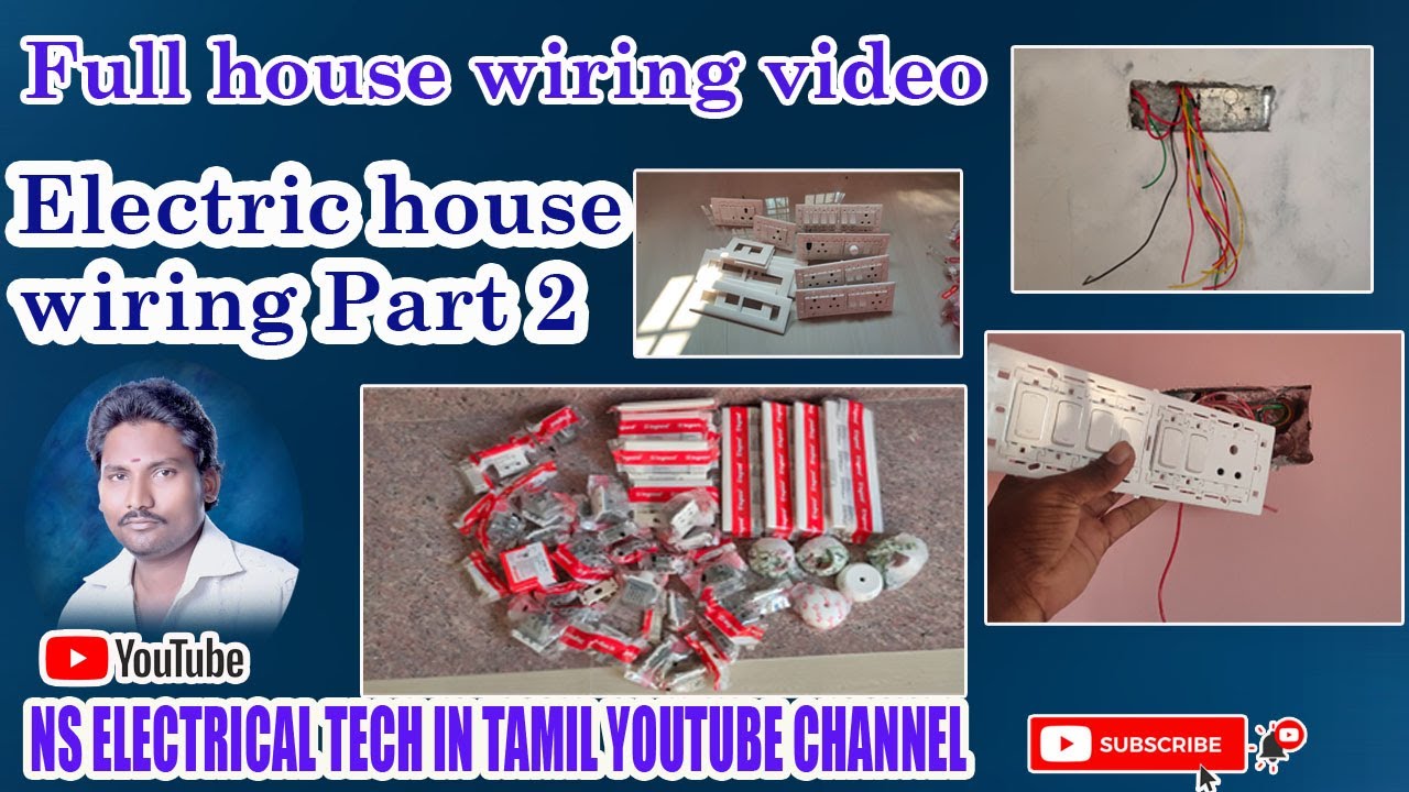Electric house wiring Part 2 || Bedroom house wring with 2 way wiring connection tamil ns tech